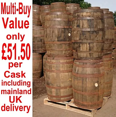 4 Oak Barrels Whisky/beer. 40 Gallon Wooden Keg Barrels. Ideal For Gardens. • £206