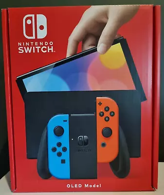 Nintendo Switch OLED Neon Bundle With Box (New) • $664.05