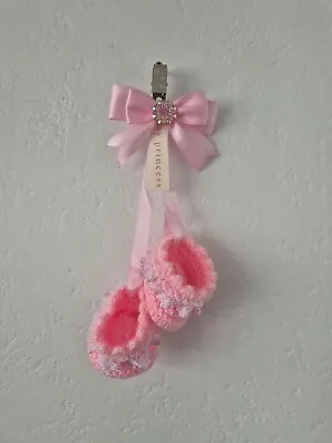 Romany Baby Girls Princess Bootie Pram Charm Pink • £5