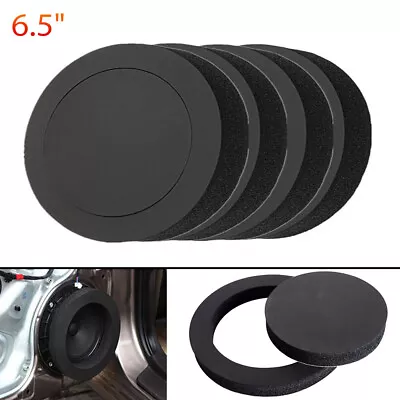 4pcs 6.5Inch Car Door Speaker Ring Bass Trim Sound Insulation Cotton Foam Ring • £7.68