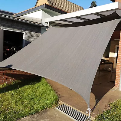 2.5*2.5m/2.5*3m Sun Shade Sail Waterproof Heavy Duty Garden Patio Awning Canopy • £29.40