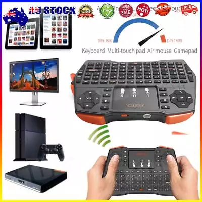 # I8 Plus Mini 2.4G Wireless Keyboard Fly Air Mouse Touchpad For TV PS Englis • $18.47