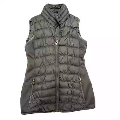 Women's Michael Kors Black Puffer Vest • $29