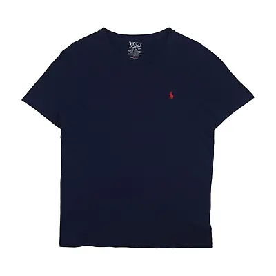 Polo Ralph Lauren Tee T-Shirt Short Sleeve Navy Blue Mens Size Medium • $24.95