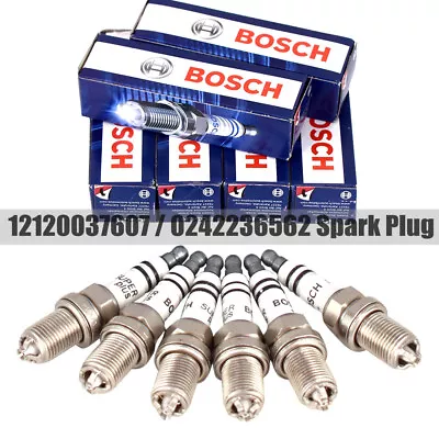 6Pcs Spark Plugs Bosch Platinum+4 4417 For BMW E39 E46 E83 E36 E53 12120037607 • $25.99