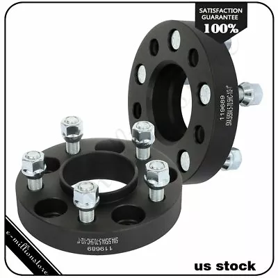 2PCS 1  5X4.5 1/2  Studs Wheel Spacers For Ford Mustang Edge Ranger • $40.49