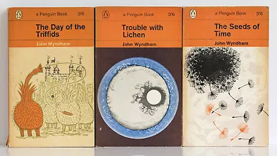 JOHN WYNDHAM The Day Of The Triffids + Trouble With Lichen + The Seeds Of Time • £19