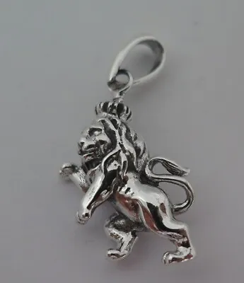 Rasta Lion Of Judah Sterling Silver Pendant • $39.99