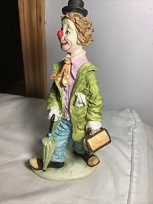 Vintage THE Pucci Clown Figure Statue 9” Hobo Bank Bag/Umbrella ~1987 • $19.08