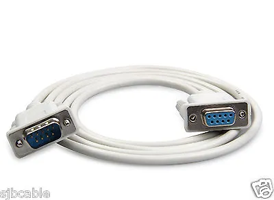 5FT 1.5M 9 Pin Extension Cable Serial Direct Male To Female RS232 DB9 M-F NEW Us • $5.59