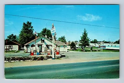 Gaylord MI-Michigan Log Haven Modern Cabins & Trailer Court Vintage Postcard • $7.99