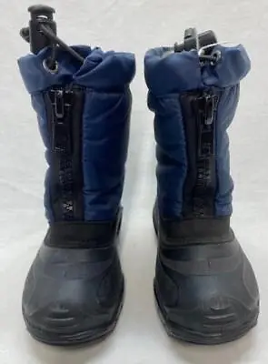 Kamik Kid's Zippy Apre Snow Boots Light Navy Sz 8 NEW • £16.85