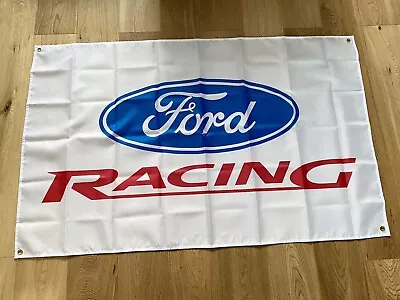 Large Ford Racing Car Motorsport Flag Banner Sign High Quality!! *90x150cm* • £14