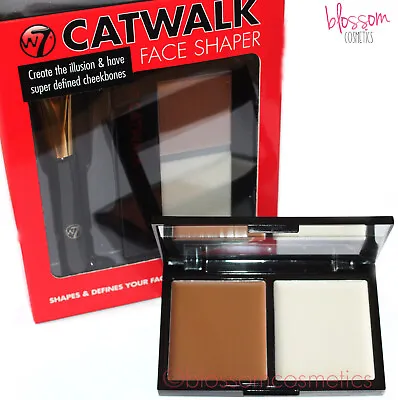 W7 Catwalk Face Shaper Contour Kit Prime Highlighter & Bronzer New Boxed • £6.49