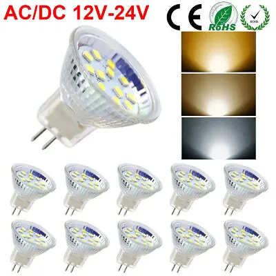 MR11/GU4 LED Bulb Light Spotlight Dimmable 3W/5W AC/DC12V-24V Downlight Lamp UK • £12.59