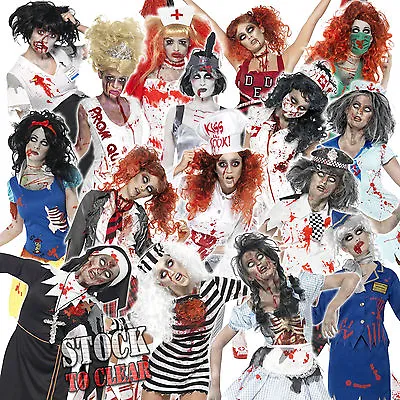 Halloween Zombie Fancy Dress Costume Ladies • £15.95