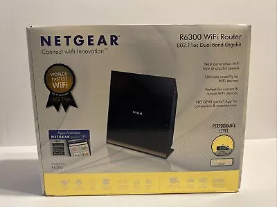 NETGEAR R6300 1300Mbps 5 Port Wireless Router - CHECK PHOTOS - FAST SHIPPING 1C • $17.49