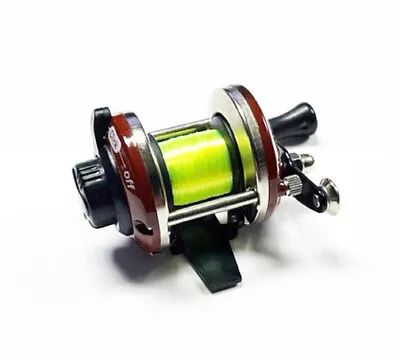 Ht Mini Crappie Reel Red Wr-2r For Crappie Pole/rod No Drag No Cast No Cast • $6.99