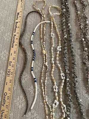 Set Of Vintage Hawaii Shell Necklaces And Accessories  • $38