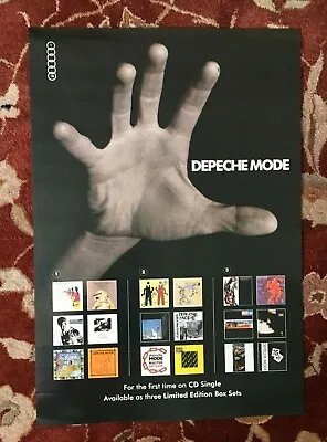 DEPECHE MODE  CD Singles Box Sets  Rare Original Promotional Poster From 1991 • $170.33