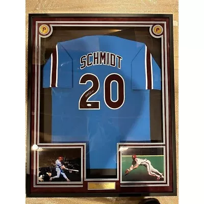 Mike Schmidt Signed Autographed Philadelphia Phillies Framed Jersey JSA • $750