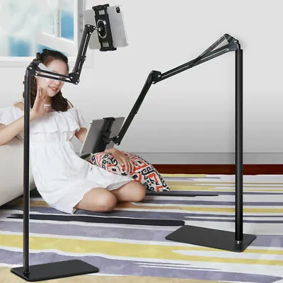$29.92 • Buy Firm 360° Tablet Floor Stand Adjustable Arm Phone Holder For 4-12.9  IPad IPhone