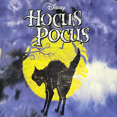 Disney Hocus Pocus Tie Dye Movie T Shirt Xl Xlarge Purple Halloween Nwt • $14.98