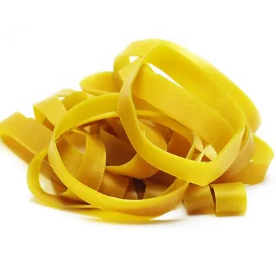 20 Rubber Bands 4 3/4  X 5/8  Close To Size 105 Natural Large Elastic Strong • $11