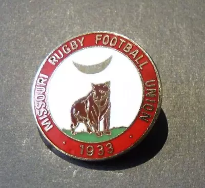 Vintage Rugby Pin Badge - Missouri Rugby Football Union - 1933 • $12.44