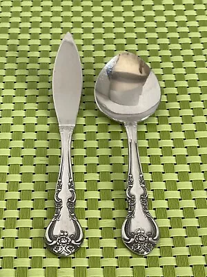 Oneida Northland MADISON HOUSE Stainless Sugar Spoon & Butter Knife Flatware A84 • $9.85