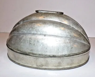 Vintage Tin Plum Pudding Jello Mold #50 Acorn Melon Shape Cake Pan Shell Handles • $29.99