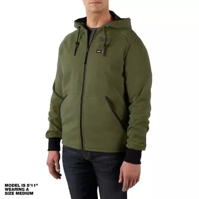 Milwaukee Heated Jacket Hoodie Men's 2X-Large 12-Volt Lithium-Ion Cordless Green • $100.39