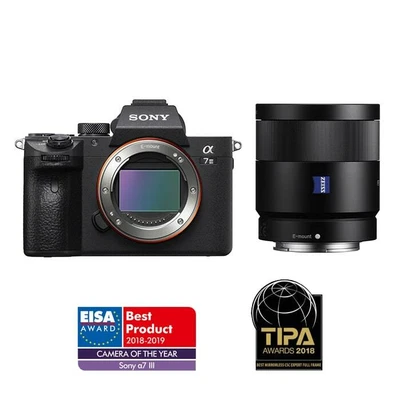 $3736.35 • Buy Sony A7 III + Sonnar T* 55mm F/1.8 ZA Lens