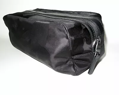 Michael Kors Vanity Bag Toiletry Kit Unisex Nylon Black Large • $39