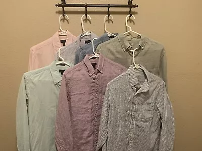 J.Crew Lot Of 7 Shirts Premium Linen & Seersucker - S/XS • $45