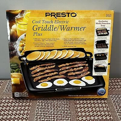 Presto Cool-Touch Non-Stick Electric Griddle/Warmer Plus Model #07023--VERY NICE • $34.99