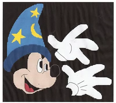 Mickey Mouse Fantasia Wizard Counted Cross Stitch Pattern • $3.45