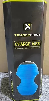 Trigger Point 18cm Charge Vibe Vibrating Massage Roller Blue Rechargeable Gym • $135