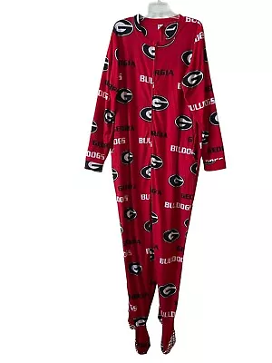 University Of Georgia Bulldogs One Piece Union Suit Sleepwear Men Large • $23