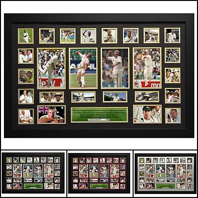 $192 • Buy Shane Warne Signed Framed Memorabilia Limited Edition - Multiple Variations