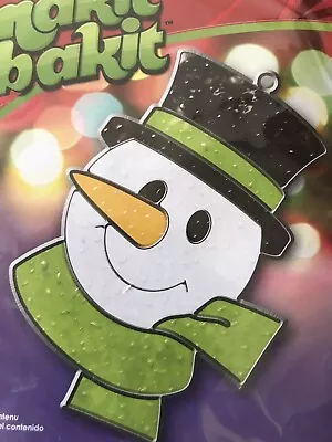 Makit & Bakit Large Christmas  Snowman Wearing A Top Hat Suncatcher Ornament Kit • $15.99