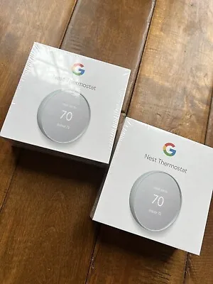Google Nest Smart Thermostat - WIFI - Fog New In Box • $100