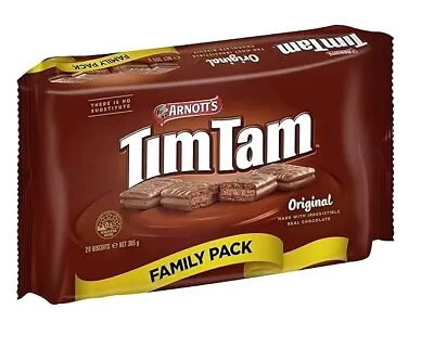 Arnotts Tim Tam Chocolate Biscuits Family Pack 365g • $7.50