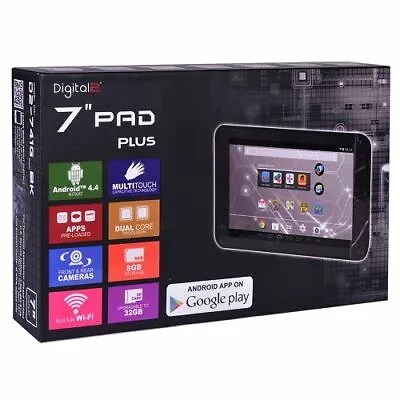 Digital2 D2-741G Dual-Core 8GB 7  Capacitive Touchscreen Tablet Android 4.4 • $29.99