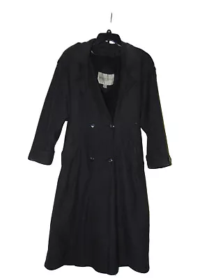 Amanda Smith Black Trench Coat 6 Women With Liner • $18