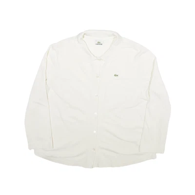 £14.99 • Buy LACOSTE Polo Shirt Cream 3/4 Sleeve Womens S