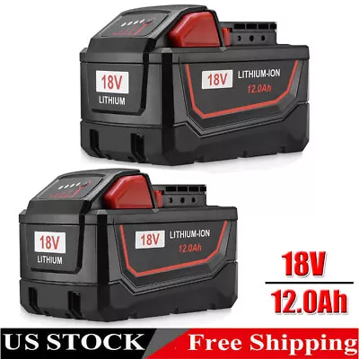 For Milwaukee For M18 18V Lithium HD 12.0AH Extended Capacity Battery 48-11-1812 • $45.99