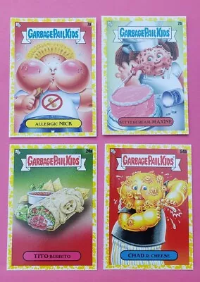 2021 Garbage Pail Kids LOT FOOD FIGHT YELLOW MUSTARD 2b 7a 24a 54b  💥  • $12.99