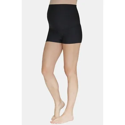 NWOT Mermaid Maternity Foldover Boyshort Swim Bottoms Black Large • $29.99