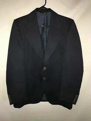 Vintage Navy Blue Farah Blazer Jacket Sport Coat Size 40/42 • $24.99